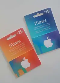 iTunes gift cards 