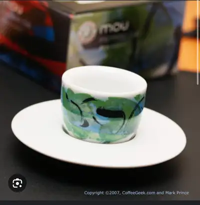 I’m selling brand new in boxes Frances Frances Mou espresso cups by artist Ron Anderson. $8 each