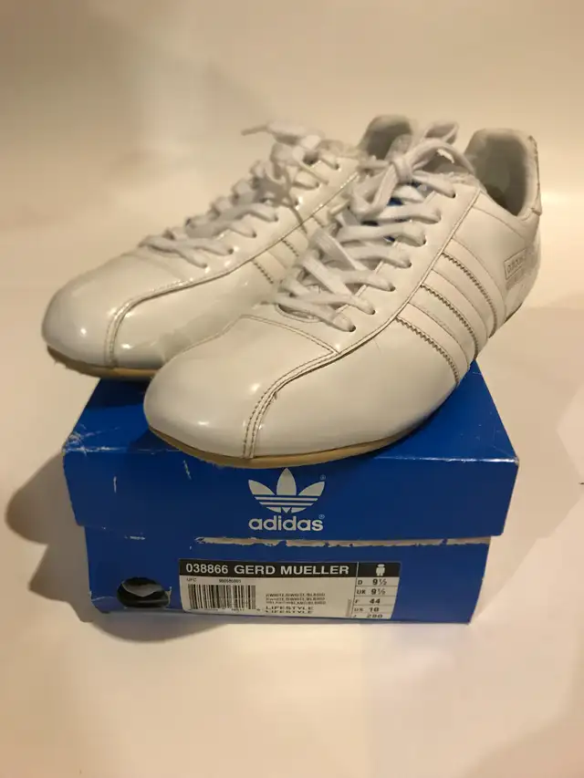 Adidas Gerd Meuller, Lifestyle, White Patent, USA Size 10. in Men's Shoes in Markham / York Region - Image 2