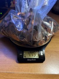 Bag of penny 1 cent 