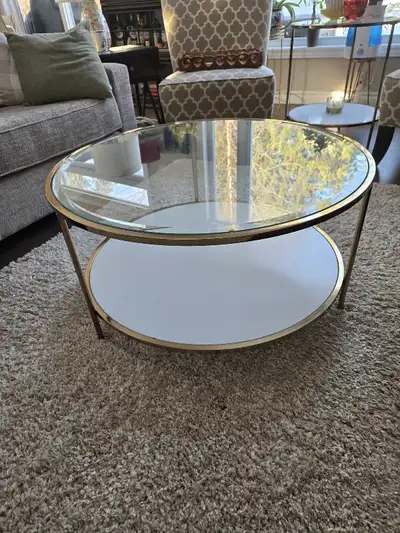 Coffee Table Round Beveled Glass, View more