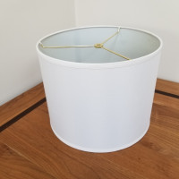 White Barrel style Lampshade