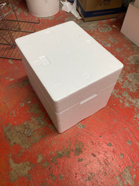 Styrofoam boxes + cubes