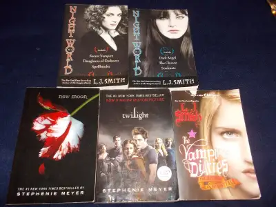 Vampire Diaries, Night World, New Moon and Twilight books, View more