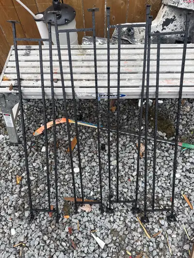 Satin Black Wrought Iron Stairway Panel Baluster, View more