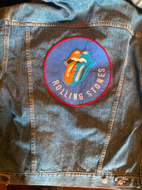 Rolling Stones steal wheels tour official 1989 denim jacket