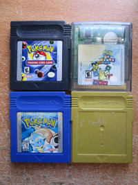 4 Authentic Pokemon Nintendo Gameboy Games Tested Working