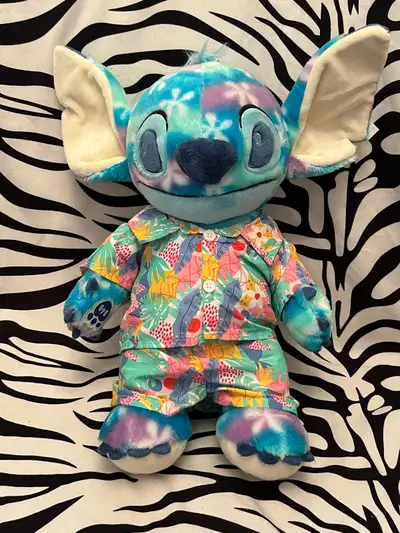 Stitch from Lilo and Stitch Build-a-Bear wearing tropical shirt Asking $40 Approximately 14 inches t...