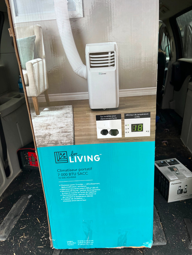 For Sale 7000 BTU portable a/c unit.  Brand new only used 5 hour in Other in Ottawa - Image 3