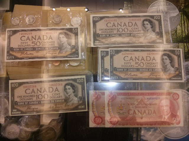 1954 Canadian $100 And     Older Canadian Paper Money  (Wanted) in Arts & Collectibles in Mississauga / Peel Region - Image 2