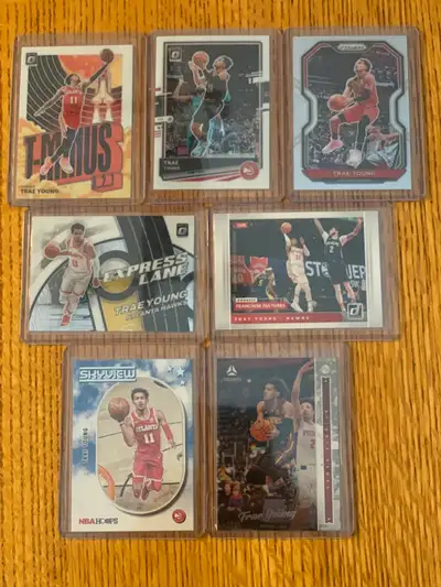 (7) NBA Trae Young Hawks Card Lot , View more