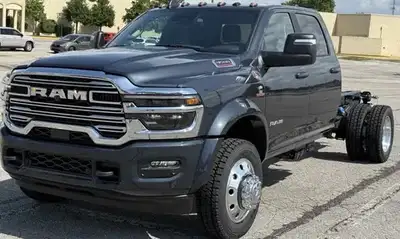 Brand New 2026 Ram 5500 Cab Chassis 4x4 TRADESMAN left and right side PTO Crew Cab 84 inch Cab to Ax...