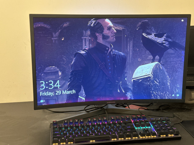 27” Samsung Curved Monitor 144 hz (C27HG7x) in Desktop Computers in City of Toronto - Image 2