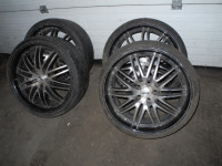 Tires and Rims set of 4 Advanti Racing 20inch