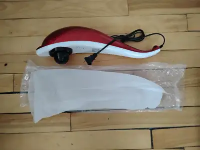 Handheld Body Massage Machine 10 Strength Gears Red Light Deep New but missing the heads. Tested Wor...