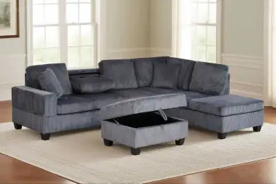 Beautiful Corduroy 7 seater sectional sofa, View more
