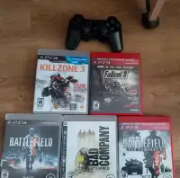 5 x Playstation 3 shooter games + PS3 controller 