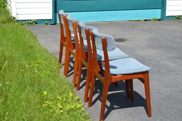 mid century teak dining chairs in Chairs & Recliners in Kingston - Image 8