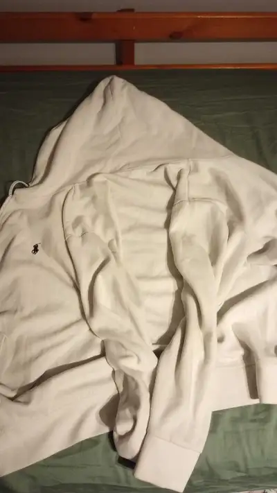 Authentic white polo zip up, View more
