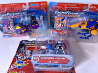 3 Transformers armada energon 2002-04 figures mosc + moc