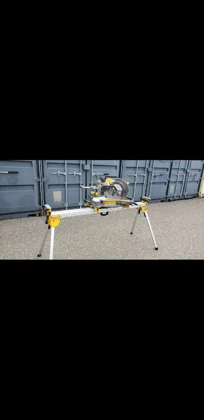 Dewalt cordless Miter saw and stand, View more