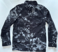 Vans Button-Up Corduroy Tie-Die Shacket with Side Pockets