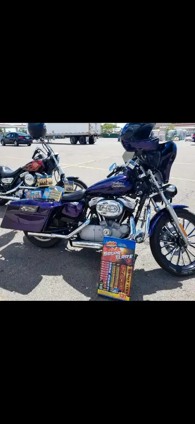 2006 Harley Davidson Sportser XL custom. Customized, one of a kind, award winning motorcycle. Surrou...