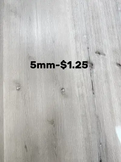 Brand New Luxury Vinyl Planks Prices vary from $1.25/sqft to 2.19/sqft Please contact us for more de...