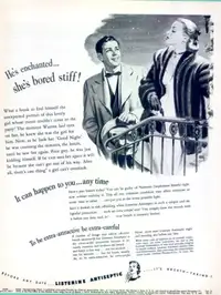 Listerine Antiseptic, large 1951 Magazine Ad