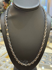 10K Solid White Gold Rope Chain City of Toronto Toronto (GTA) Preview