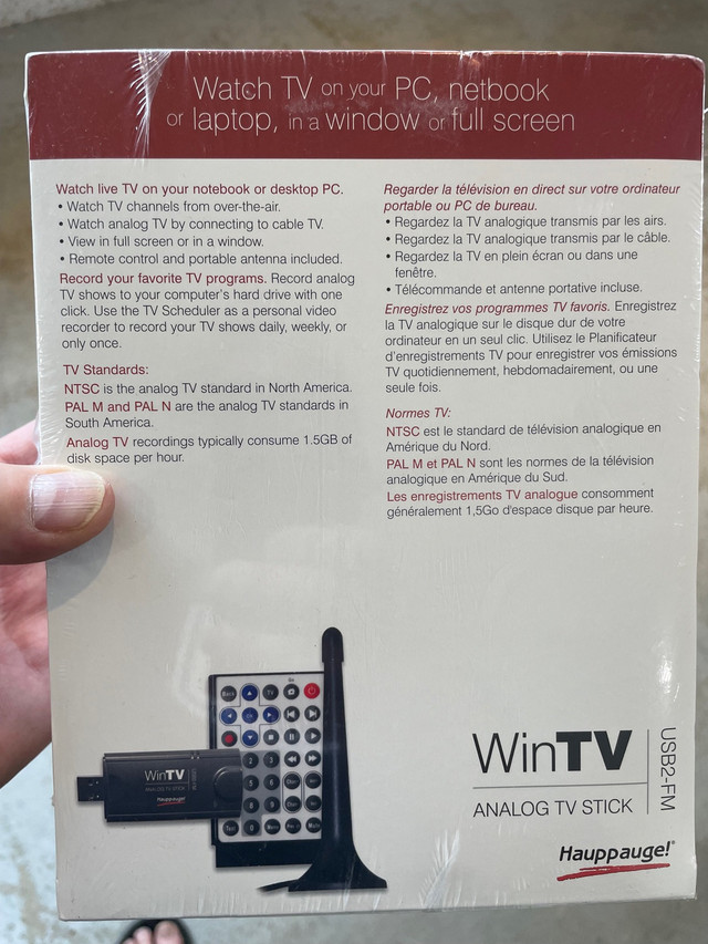 WinTv. Play tv on computers and other devices. New in box. $10. in General Electronics in Edmonton - Image 3