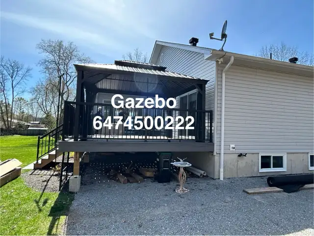 Installing a gazebo in Patio & Garden Furniture in Oakville / Halton Region - Image 9