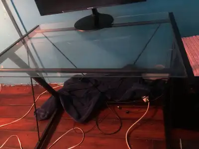 glass desk, View more