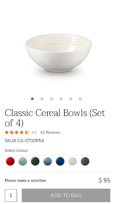 Le creases bowl×3, View more