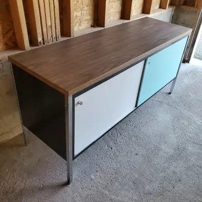 Douglas Ball for Sunar Industries Steel Credenza Mid Century, View more