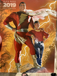 ALEX ROSS NEW SDCC 2019 Sketchbook HARDCOVER SHAZAM cover