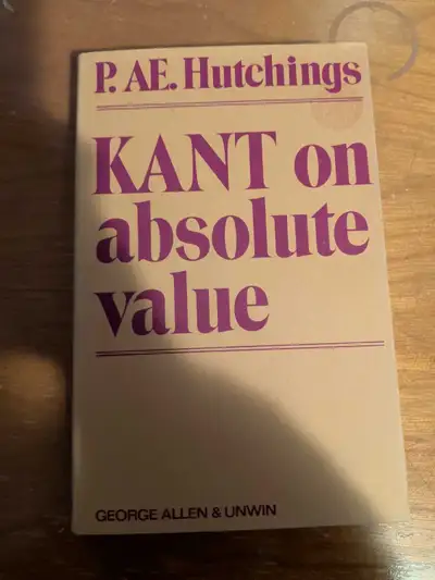 Kant on absolute value, View more