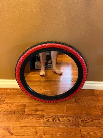Vintage Ikea Bike Tire Mirror 20”, View more