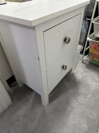 IKEA White Bedside Tables