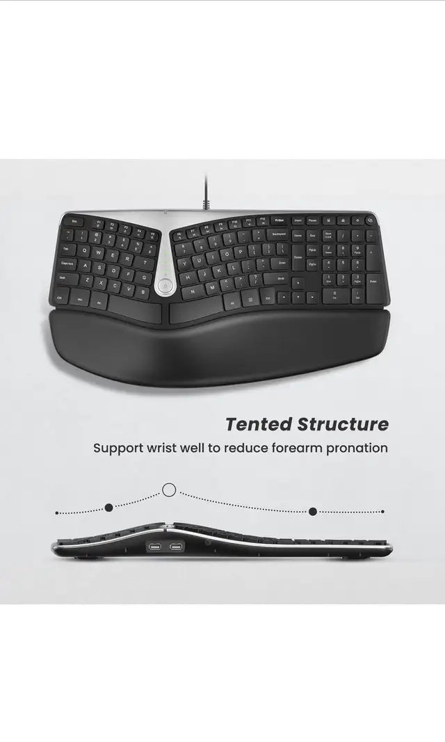 Nulea Ergonomic Split Keyboard in Mice, Keyboards & Webcams in Mississauga / Peel Region - Image 3