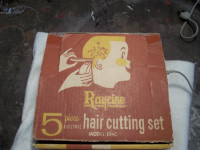 Vintage Raycine 5 Piece Electric Hair Cutting Set Clipper