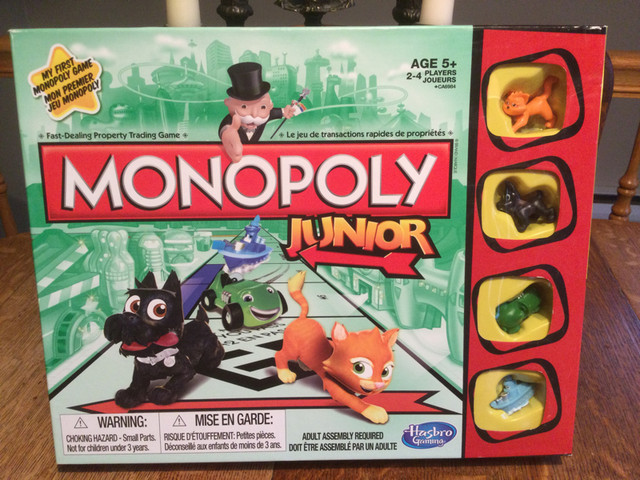 Monopoly jr 5ans  et Monopoly Jr disney 5 à 8ans  comme NEUFS in Toys & Games in Laval / North Shore - Image 3