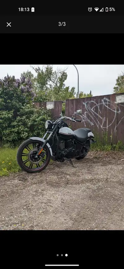 Second owner, low km. Stored indoors and on battery tender and bike stand. Excellent bike, starts pe...