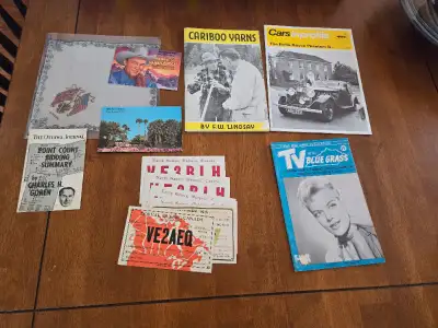 Lot of magazines collectibles (13 items) 6 Amateur Radio Cards TV GUIDE 1955 Cincinnati Louisville L...