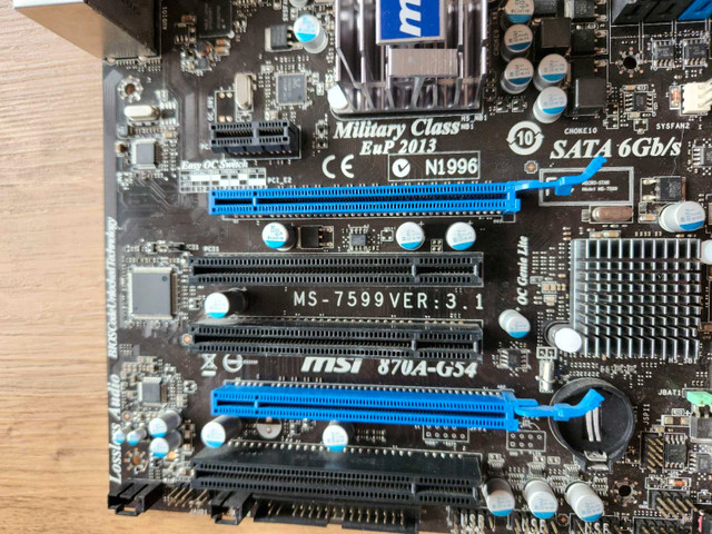 MSI 870A-G54 Motherboard with AMD Phenom II Processor in System Components in Kitchener / Waterloo - Image 2
