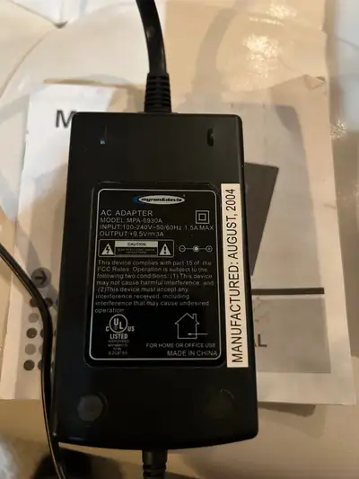 Myron & Davis AC Adapter MPA 6930A, View more