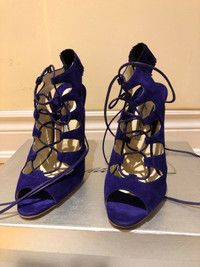 Brian Atwood 120mm purple suede size 36.5 NIB