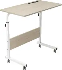 Adjustable and portable laptop desk (with tablet slot)