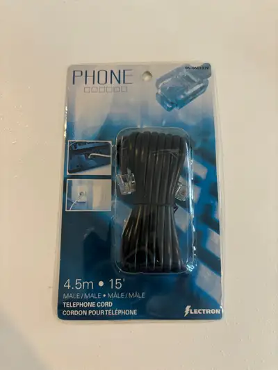 Telephone Cord - LECTRON - Cordon pour Téléphone  , View more