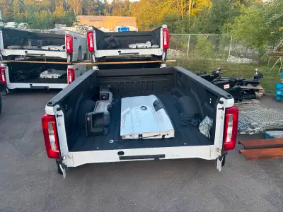 We have 8qty ford beds, hitches, and tailgates for 2024+ F250. 8ft beds. Need to move to clear up sp...